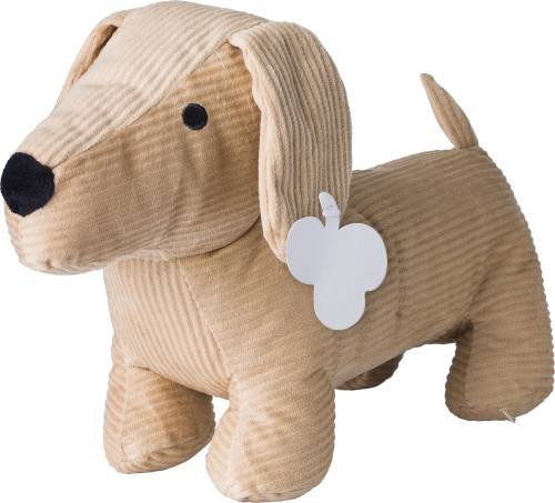 Pluche knuffelhond Liza bedrukken met logo