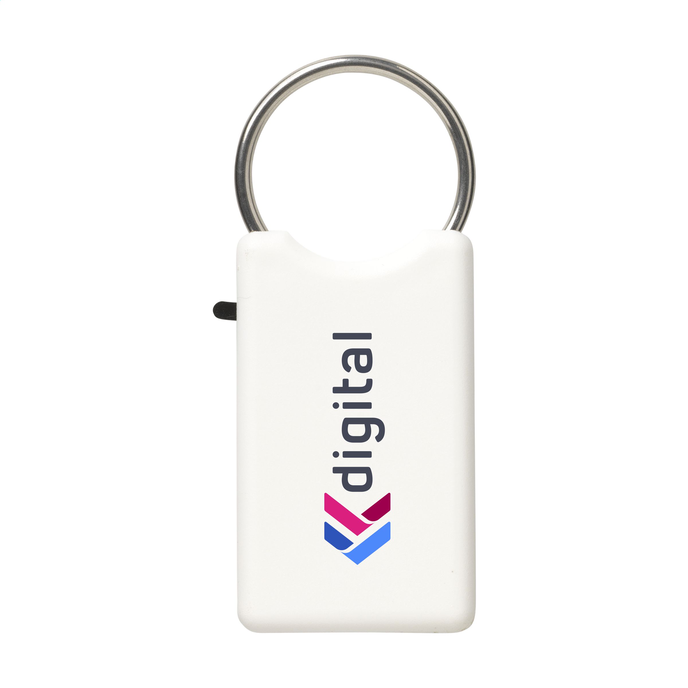 Safe GRS Recycled Key Ring sleutelhanger bedrukken met logo