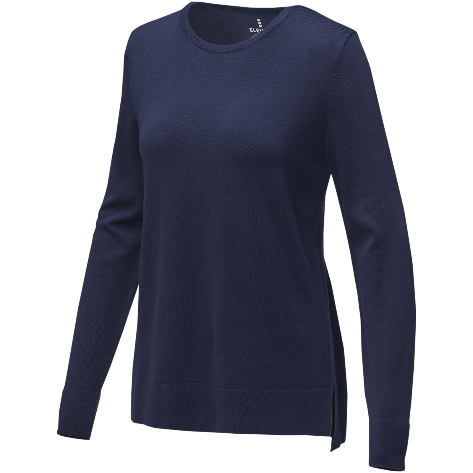 Merrit dames pullover met ronde hals bedrukken met logo
