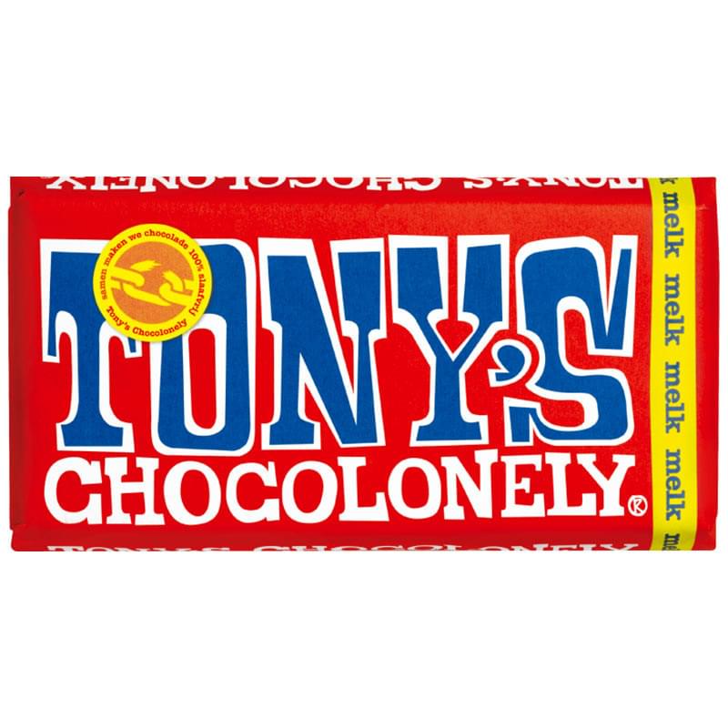 Tony's Chocolonely chocoladereep (180 gram) bedrukken met logo