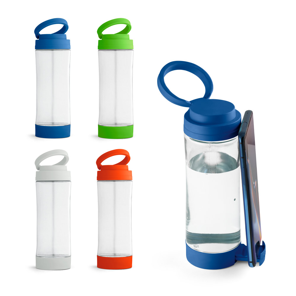 QUINTANA. Sportfles uit glas met PP dop 390 ml bedrukken met logo
