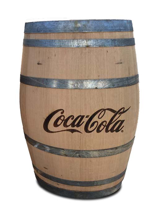 Houten wijnvat bedrukken met logo