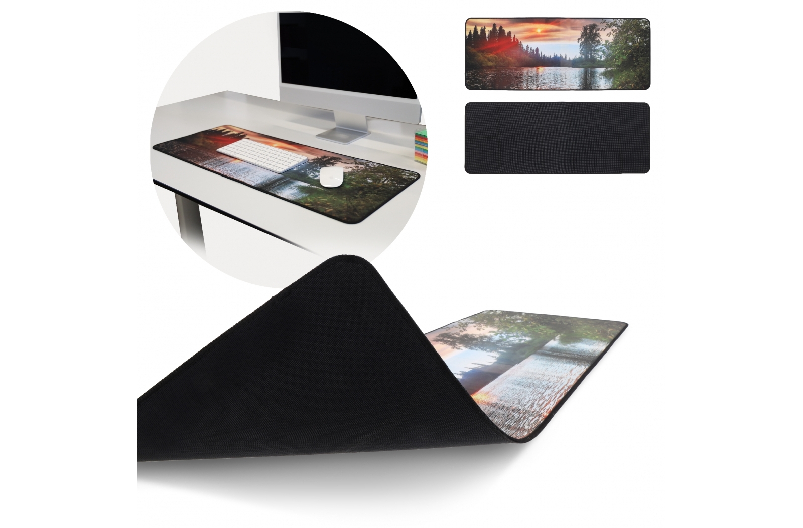Gemini Sublimatie Bureau Mat (78 x 30 cm) bedrukken met logo
