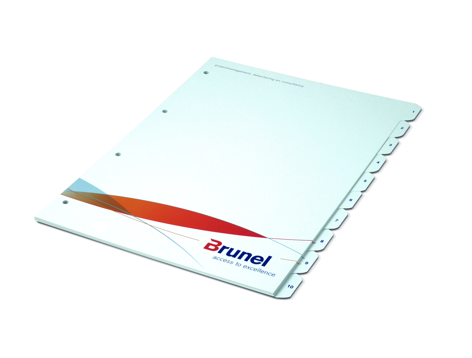 Tabbladen bedrukken met logo