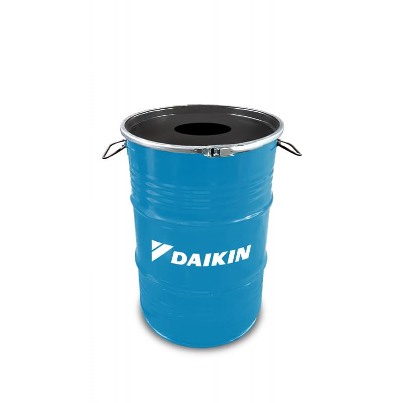 Barrel afvalbak (60 L) bedrukken met logo