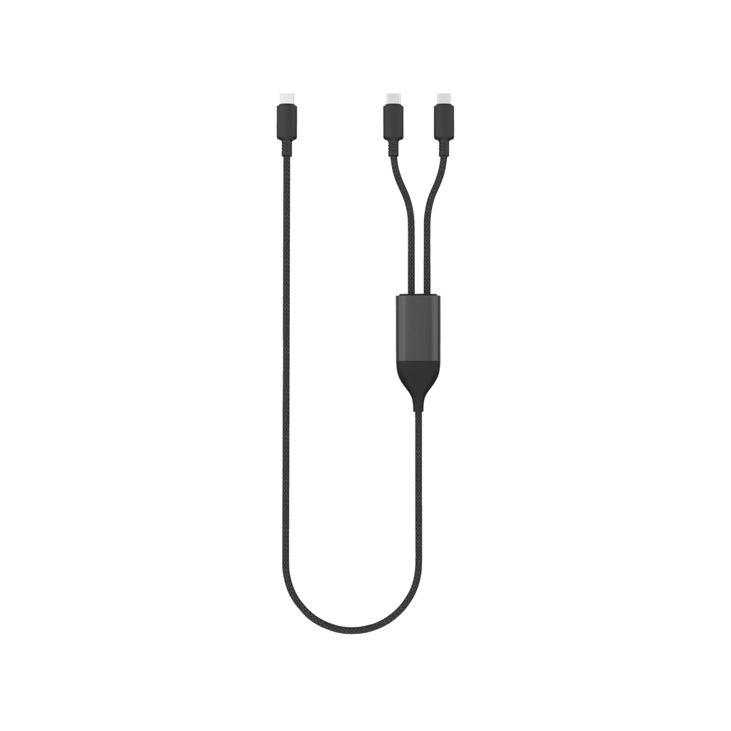 Terra 100W RCS Dual USB-C oplaadkabel bedrukken met logo
