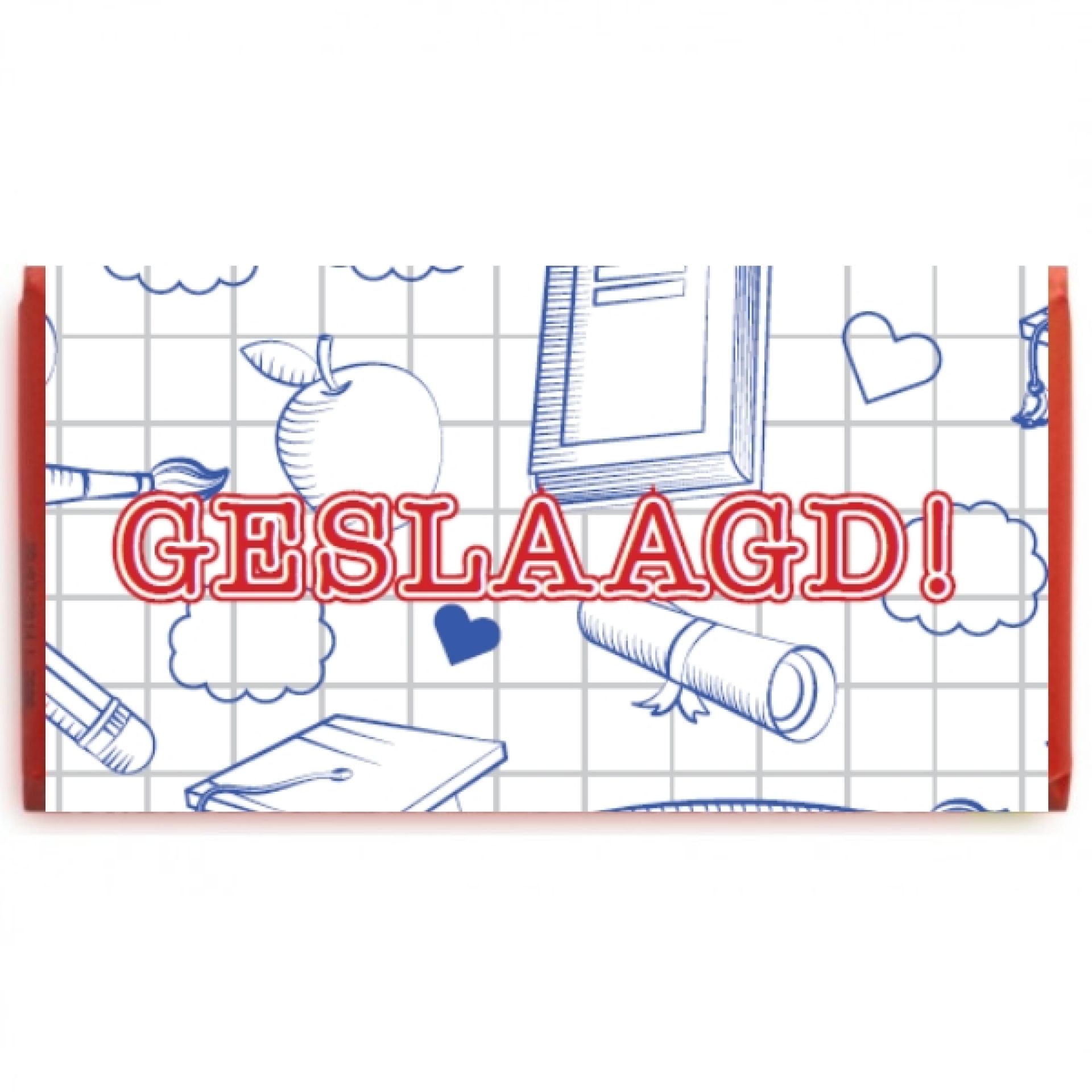 Tony's Chocolonely reep Geslaagd! bedrukken met logo