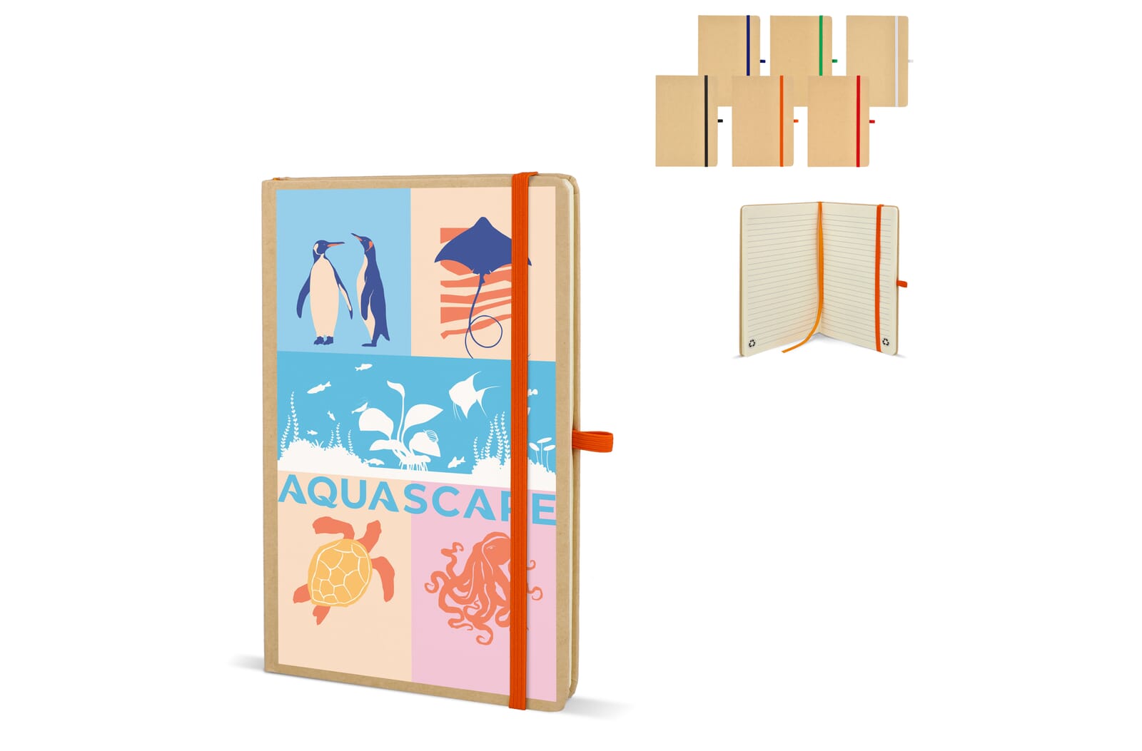 Notitieboek Kraftpapier A5 bedrukken met logo