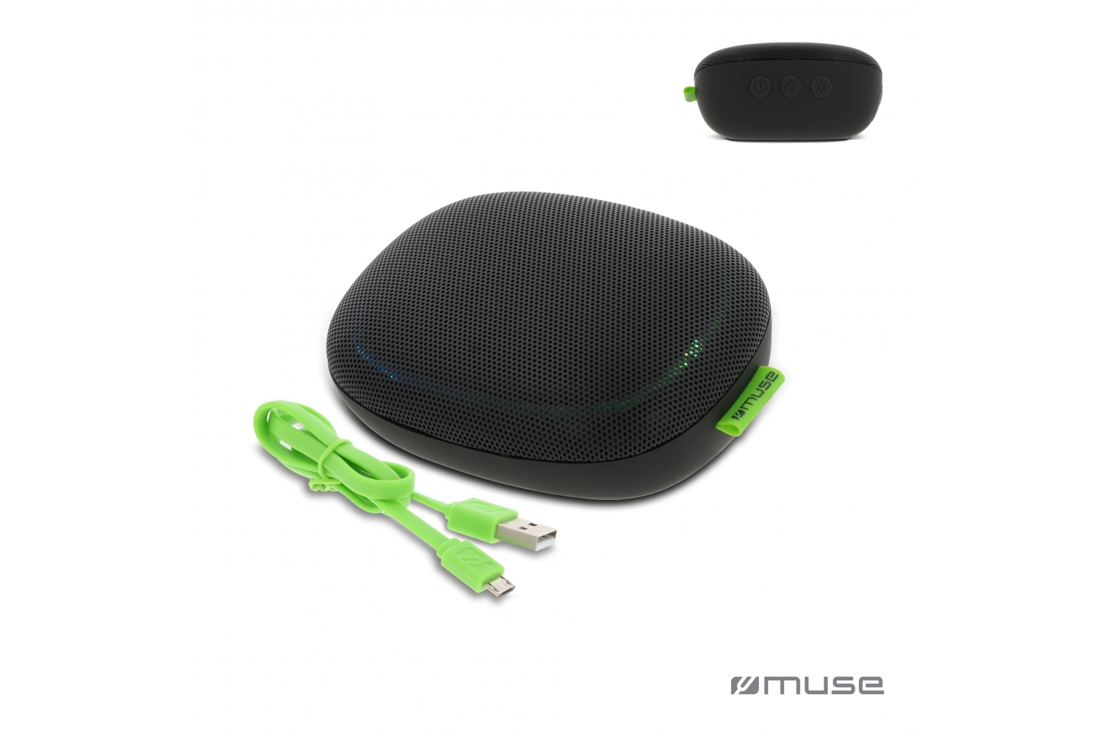 M-330 DJ | Muse 5W Bluetooth Speaker With Ambiance Light bedrukken met logo