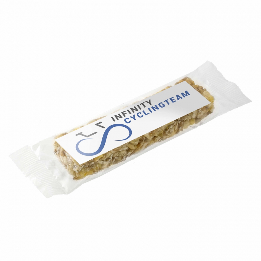 Muesli reep appel bedrukken met logo