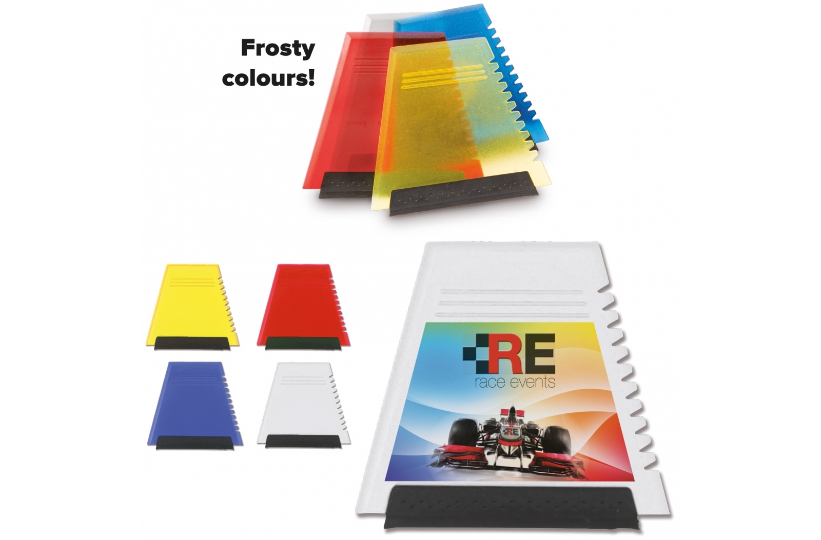 Frosty ijskrabber bedrukken met logo