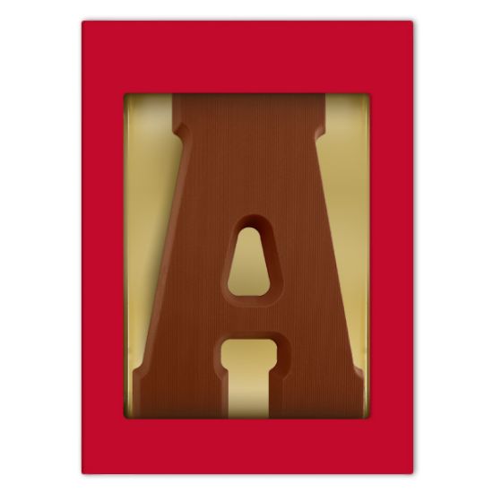 Chocoladeletter melk (200 gram) bedrukken met logo