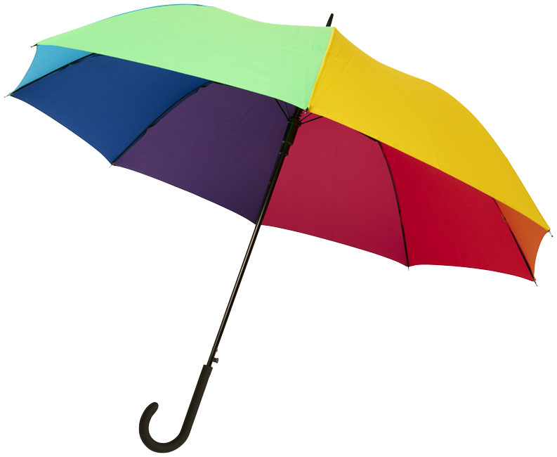 Rainbow automatische stormparaplu (Ø 102 cm) bedrukken met logo