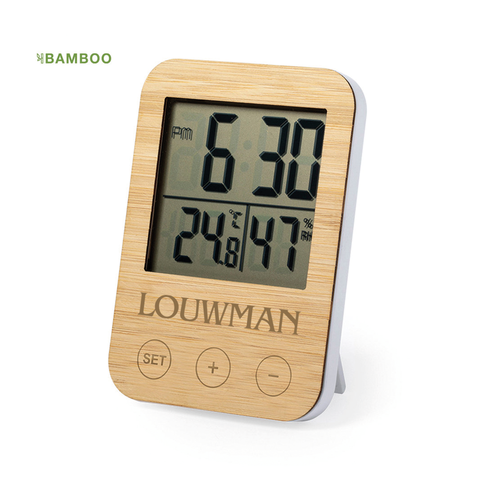 BambooFront weerstation bedrukken met logo