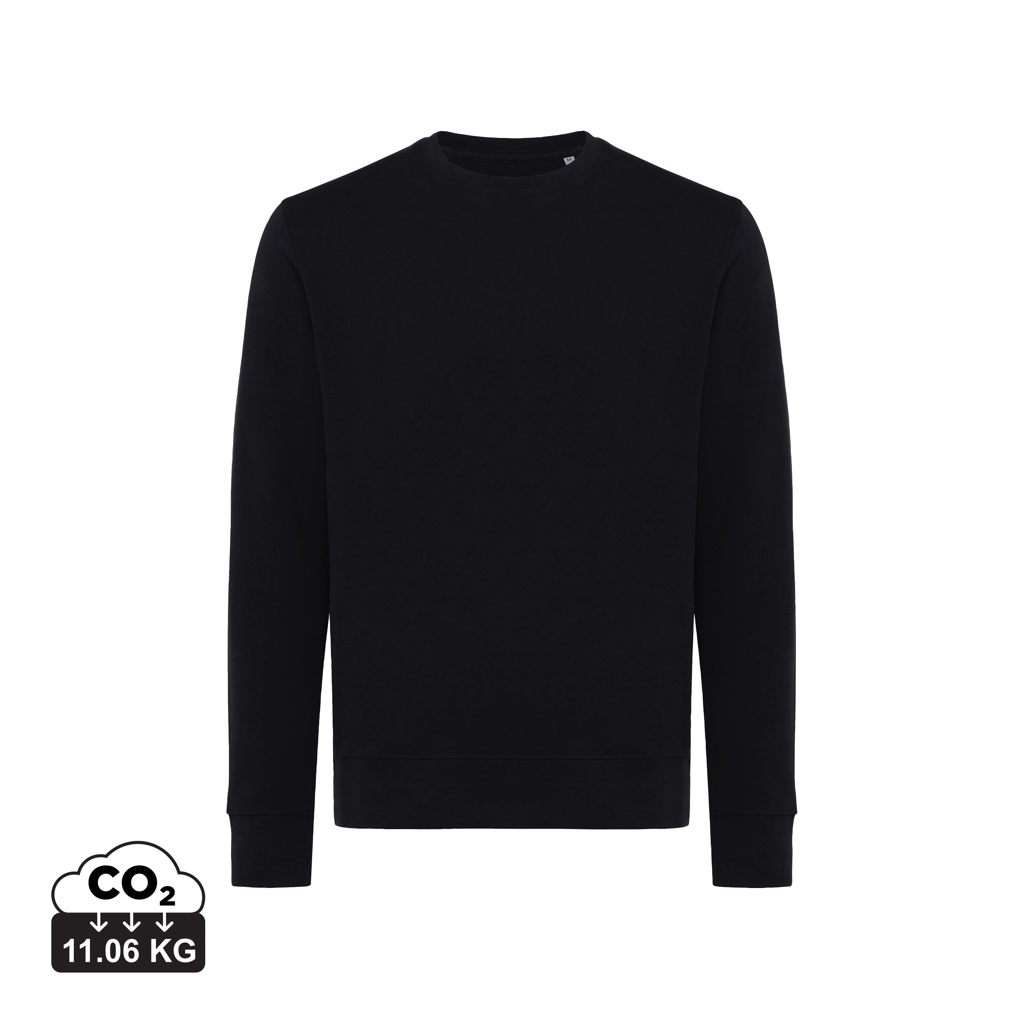 Iqoniq Etosha lichtgewicht gerecycled katoen sweater bedrukken met logo