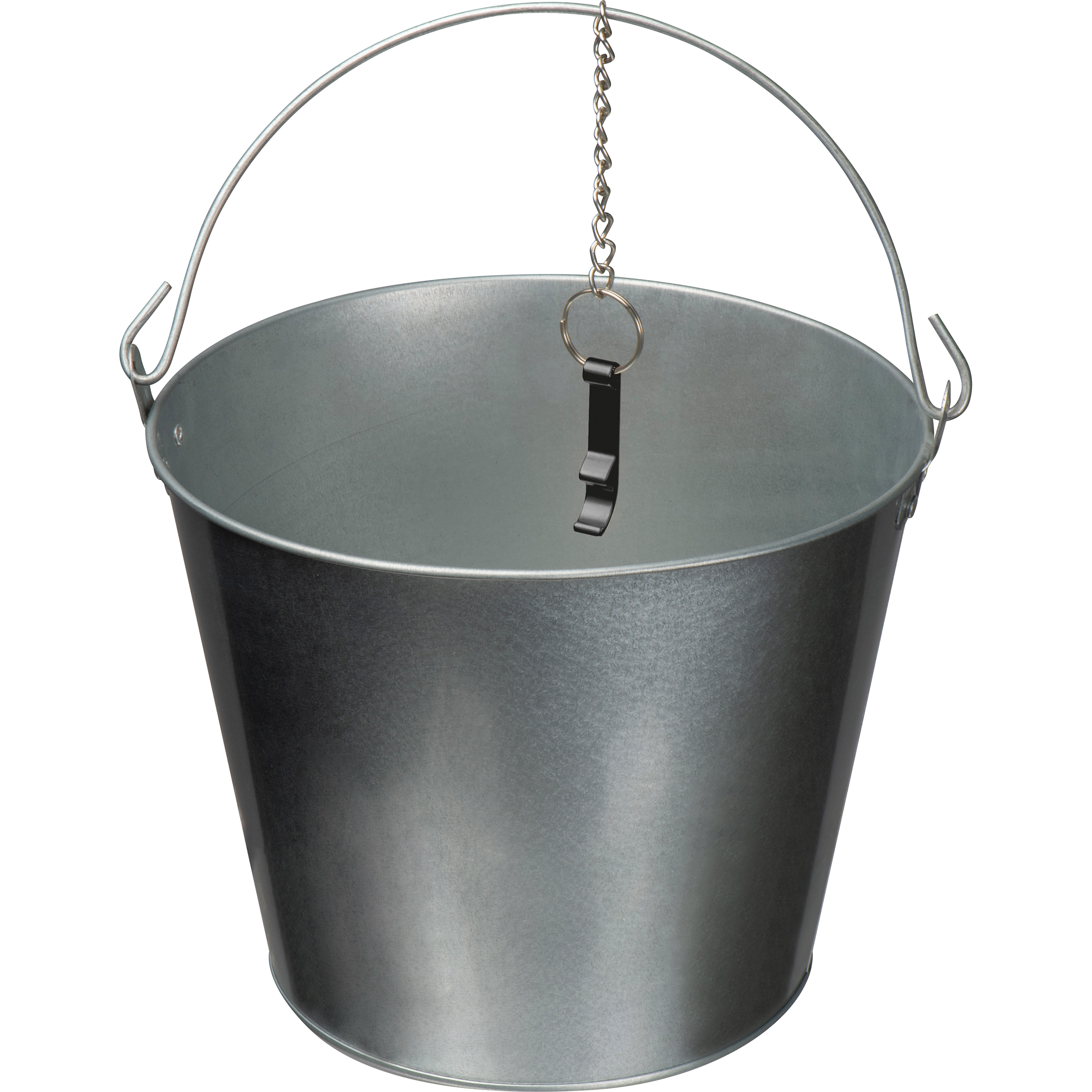 Zinken emmer met flessenopener bedrukken met logo
