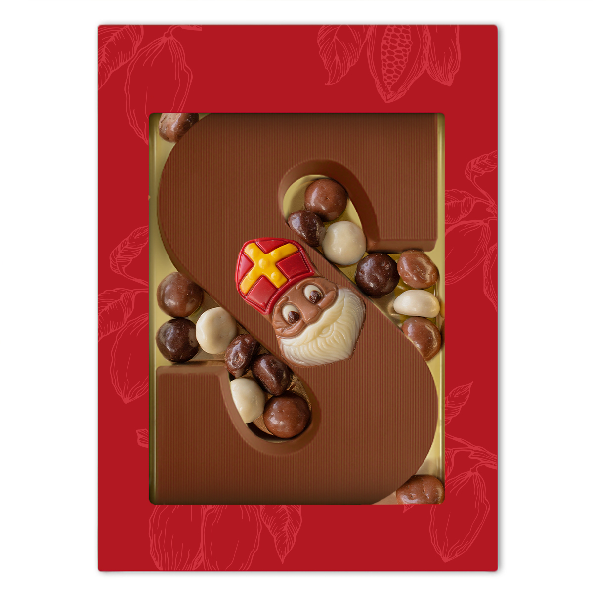 Sintletter S Choco Kruidnoten (250 gram) bedrukken met logo