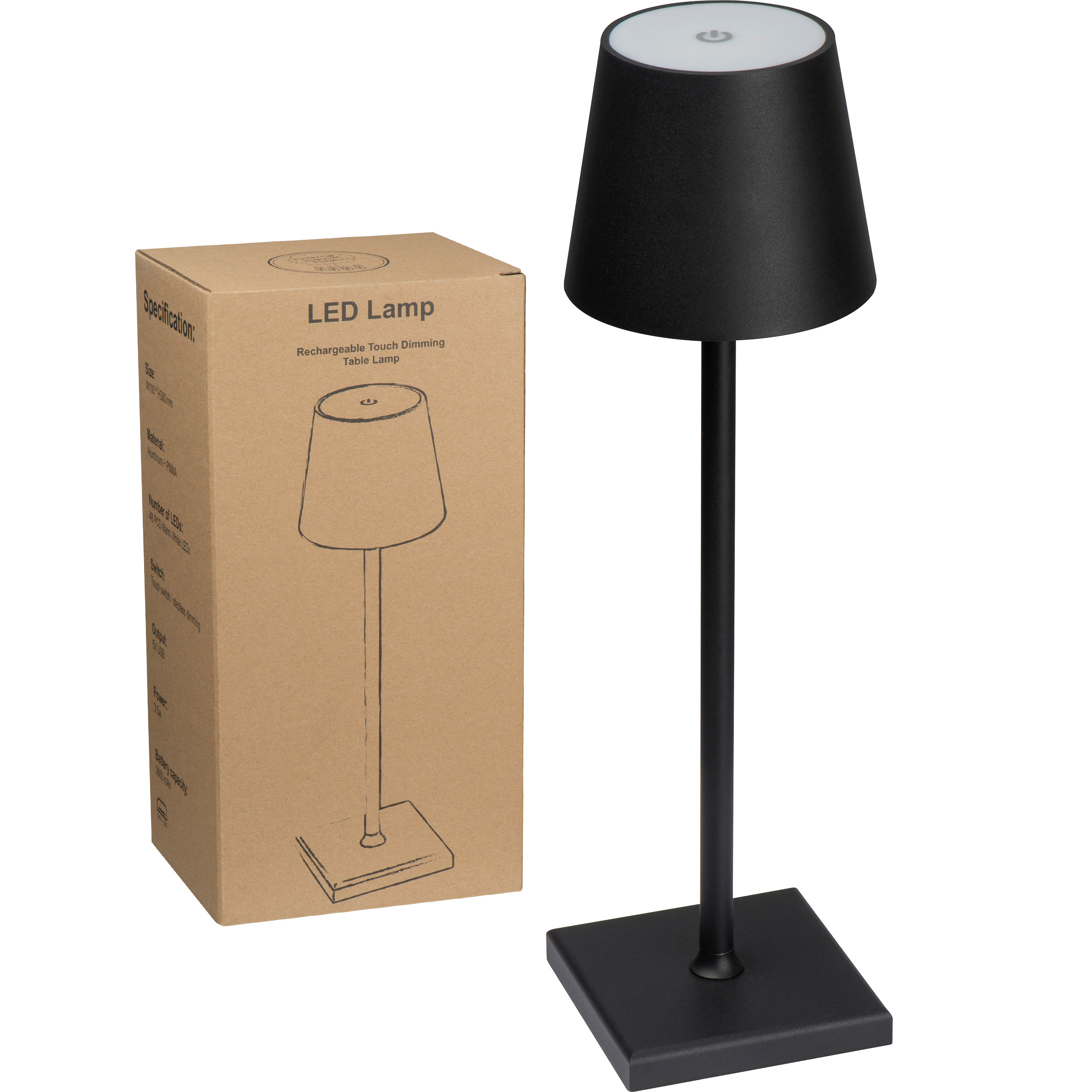 Colorado Bureaulamp met touchsensor bedrukken met logo