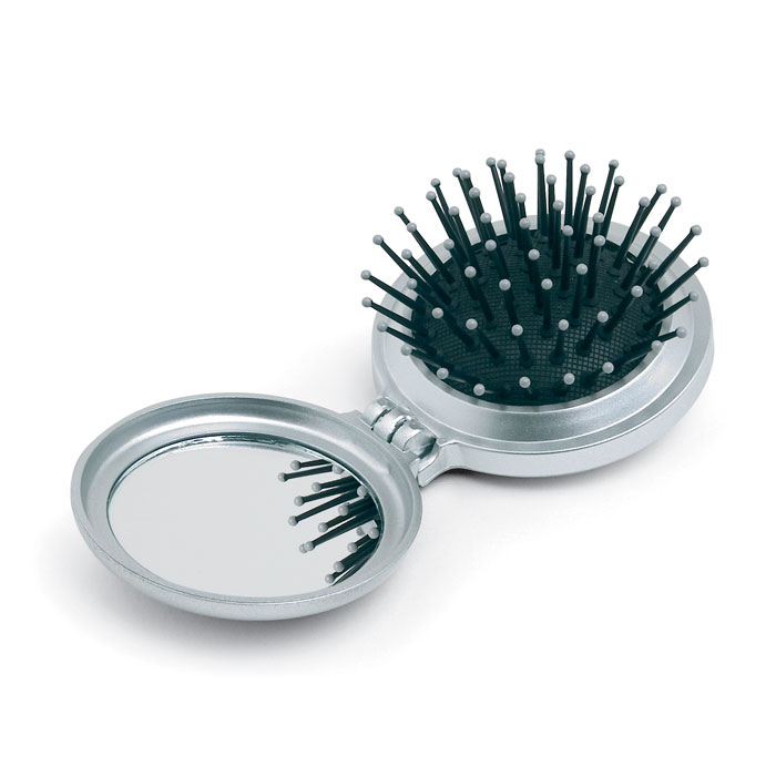 RoundBrush Silver zakspiegel bedrukken met logo