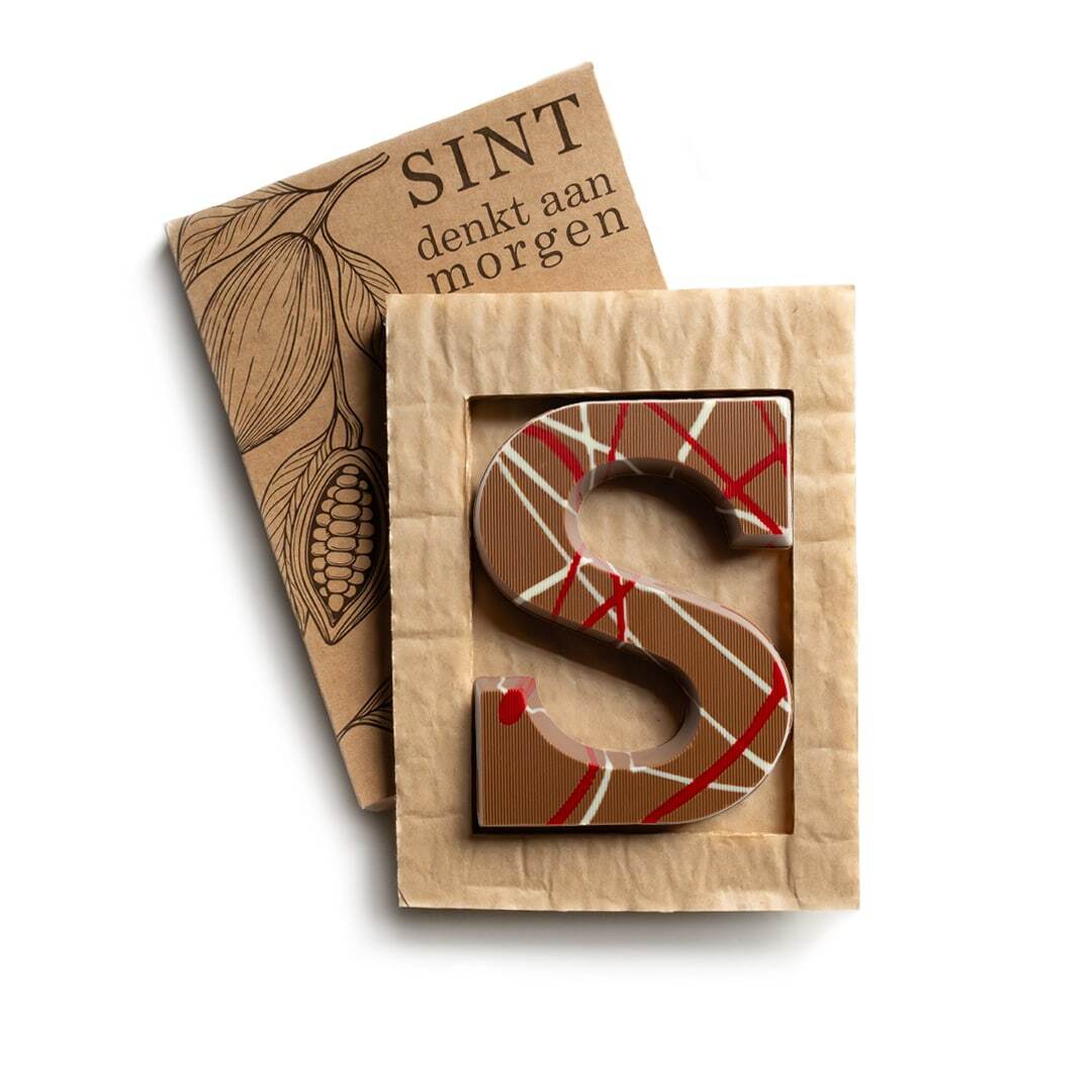 Chocoladeletter S Baklava (135g) bedrukken met logo