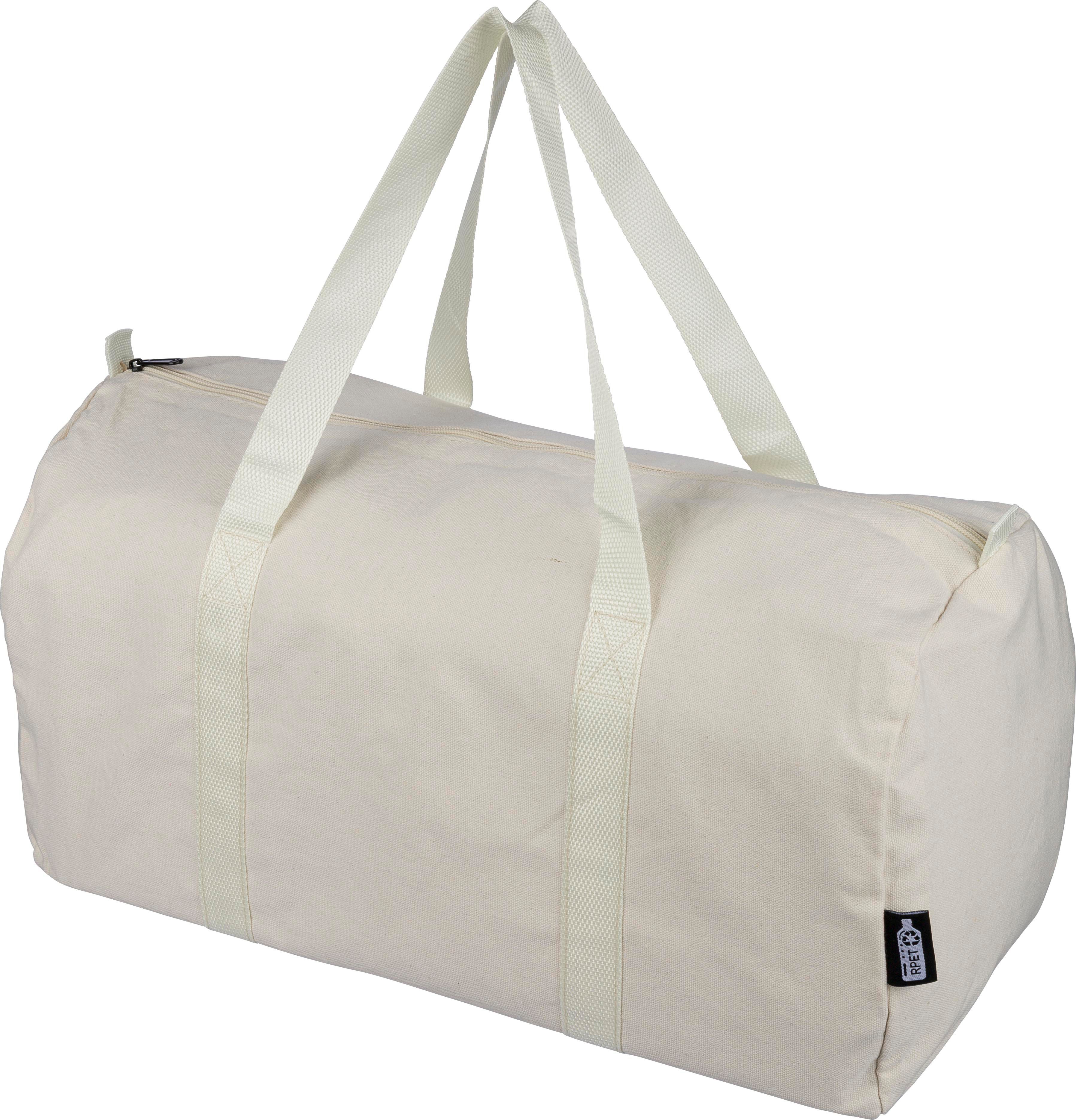 Gerecyclede polycotton (330 gsm) dufflebag Tian bedrukken met logo