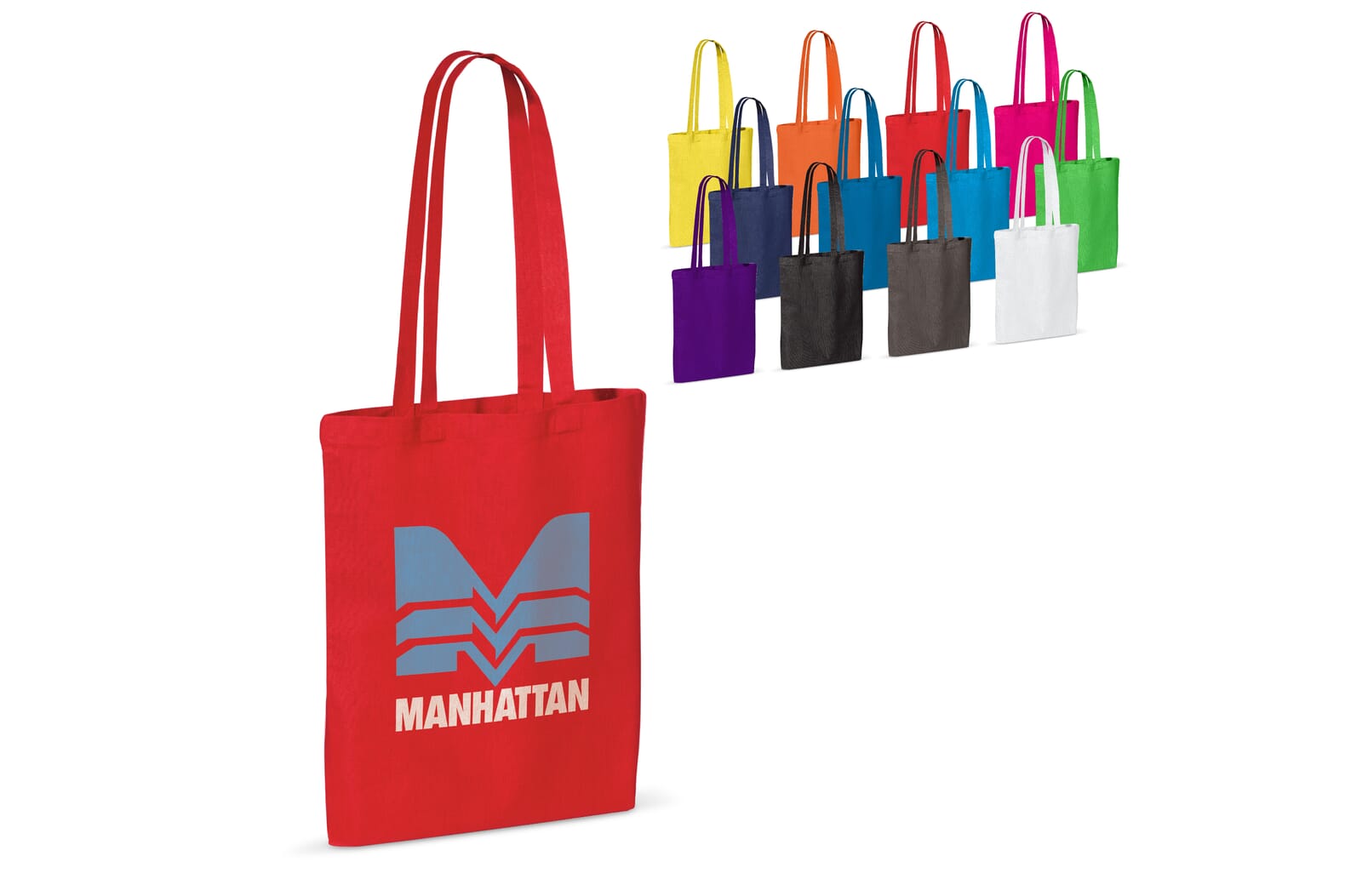 Schoudertas katoen OEKO-TEX® 140g/m² 38x42cm bedrukken met logo