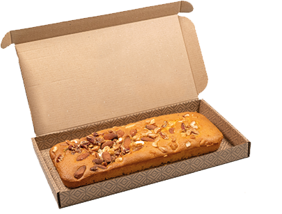 Brievenbus Notencake bedrukken met logo