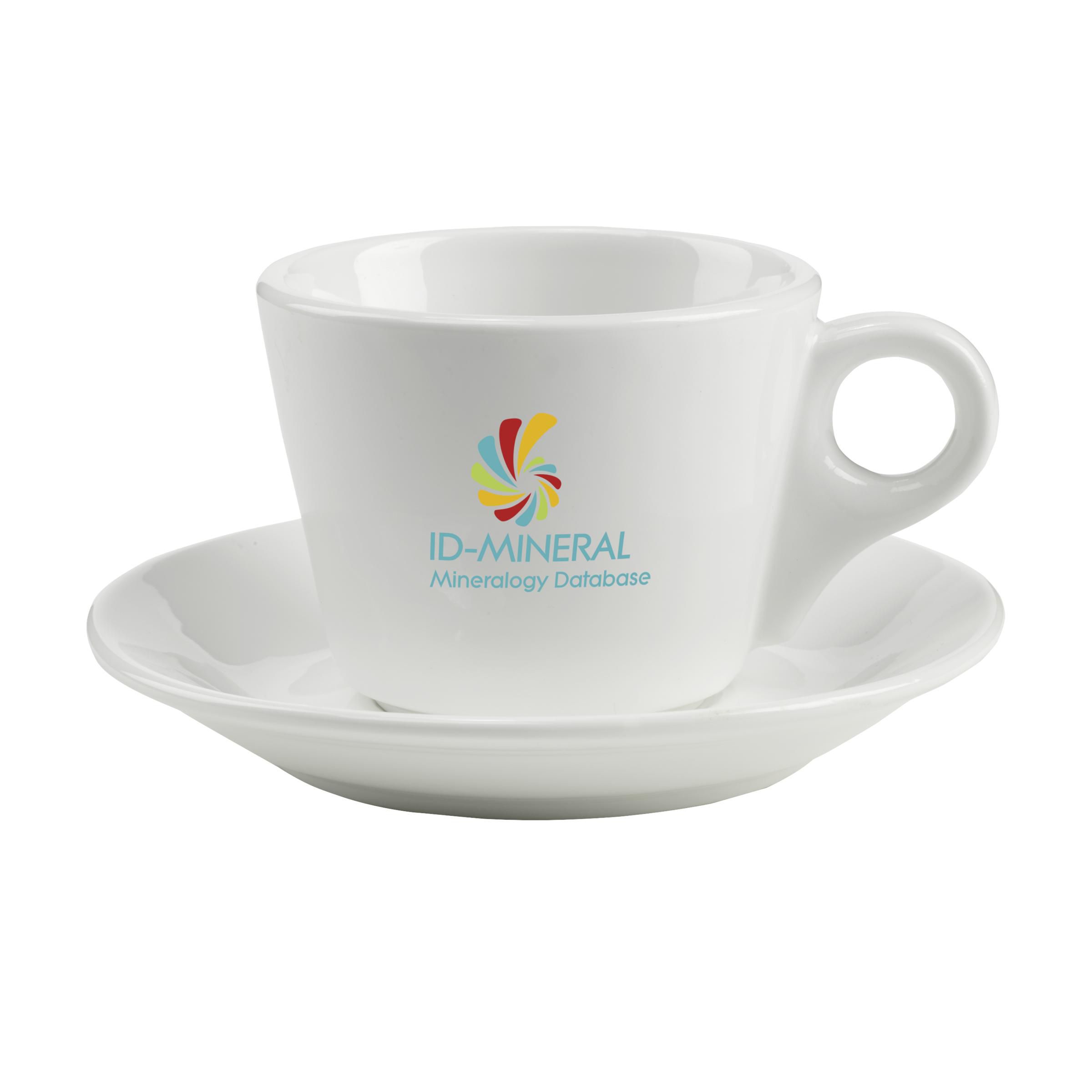 Perugia kop en schotel (205 ml) bedrukken met logo