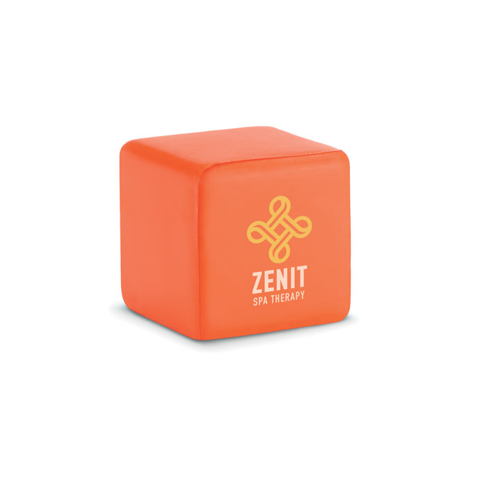 Cube anti stress blok bedrukken met logo