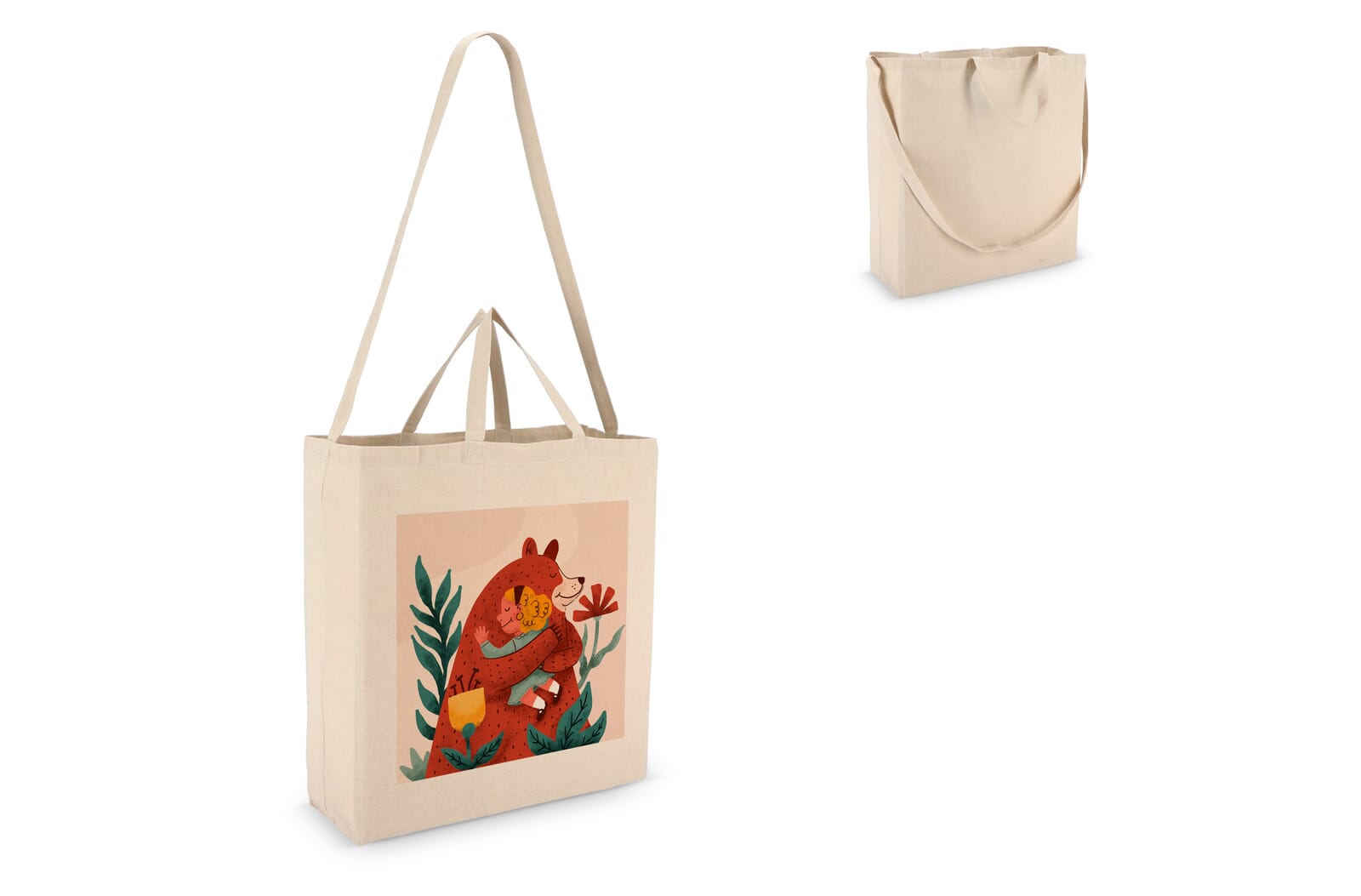 Katoen Tote OEKO-TEX® 40 x 13 x 44cm 220g/m² bedrukken met logo