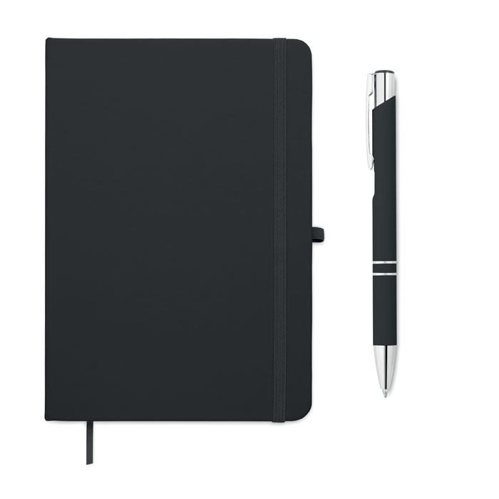 A5 notitieboek set PU bedrukken met logo
