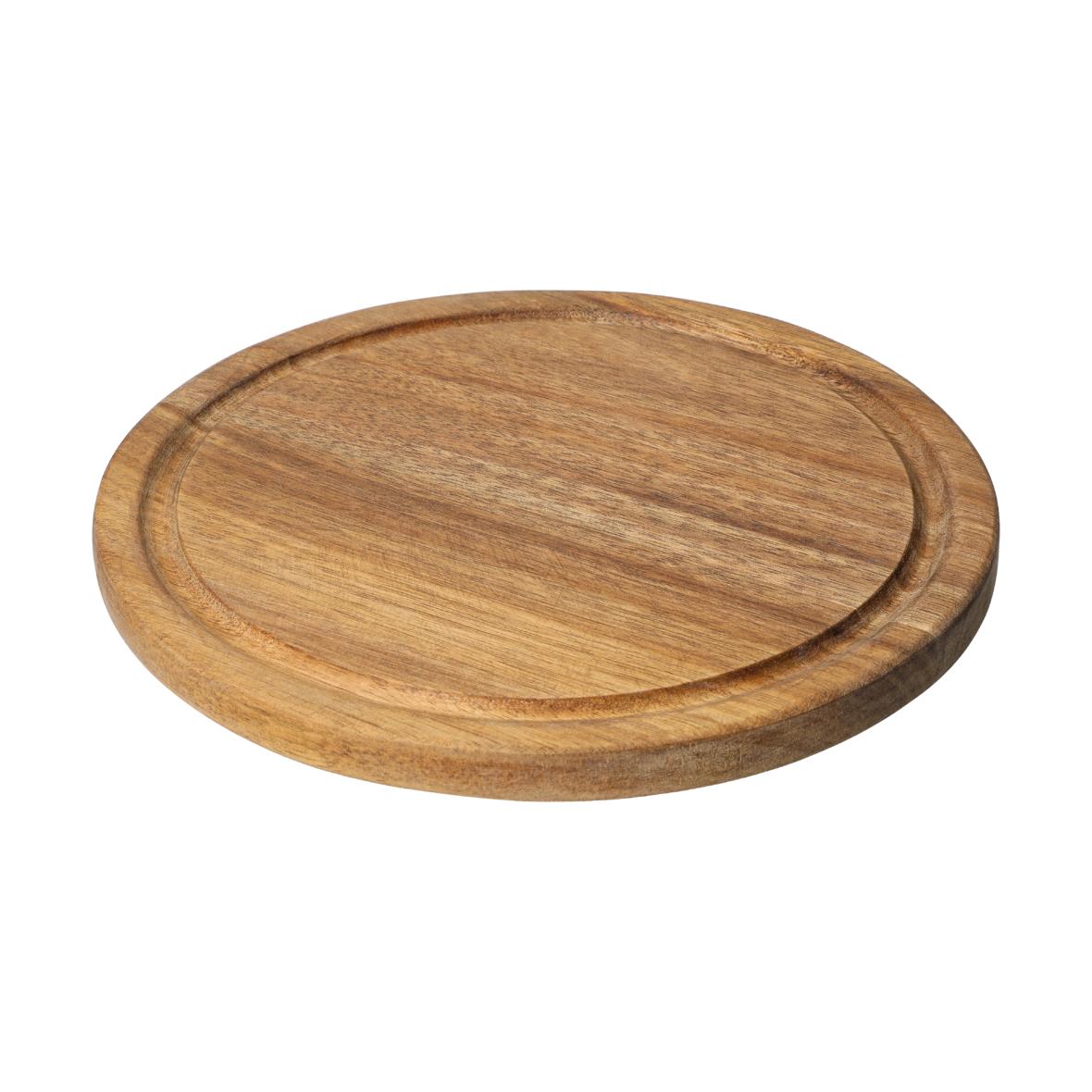 Snijplank "Acacia" rond bedrukken met logo
