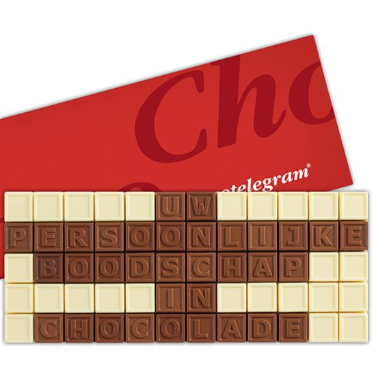 Chocotelegram® 60 Geschenkdoos bedrukken met logo