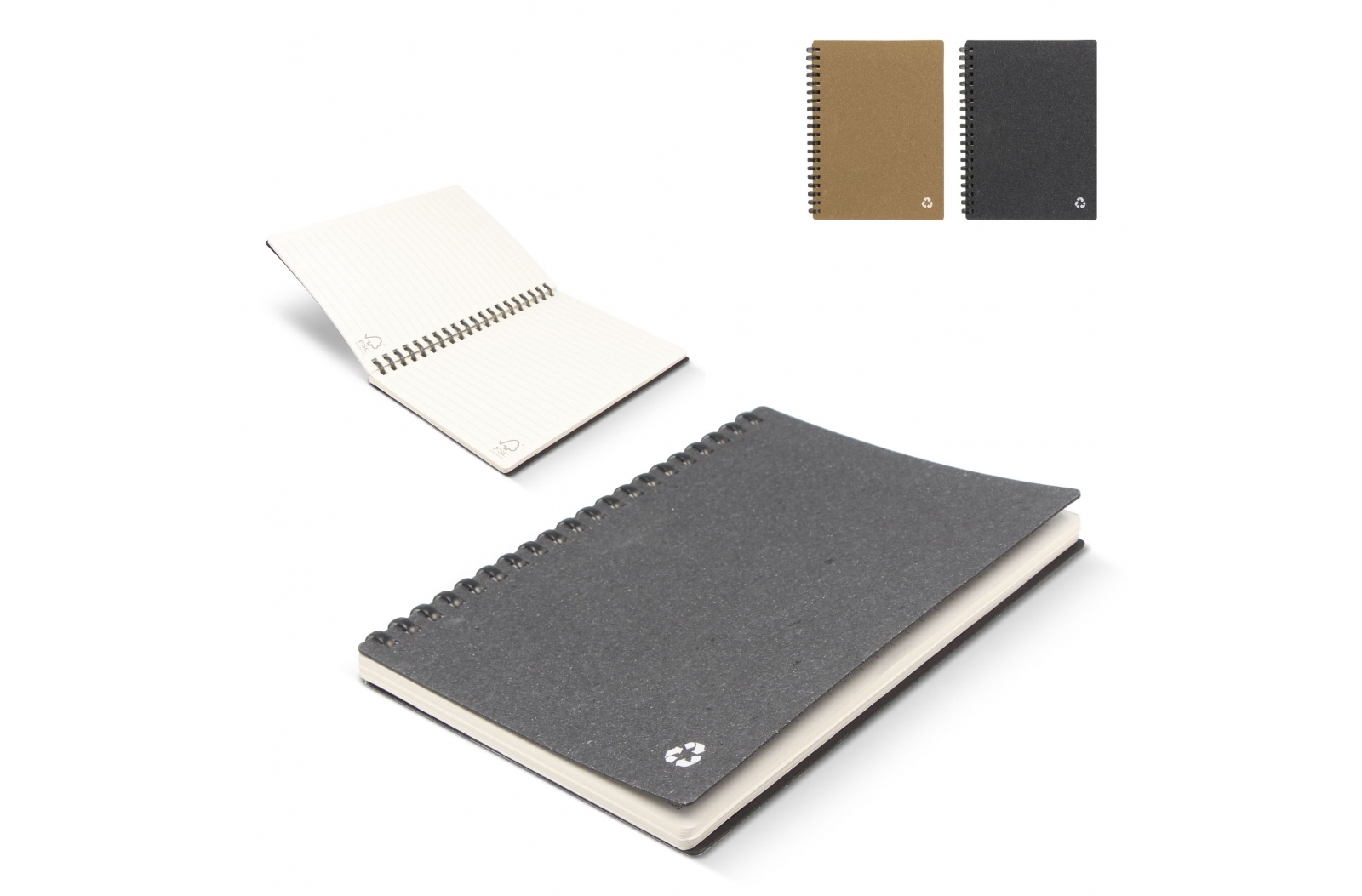 Sheoka Notebook gerecycled leer  bedrukken met logo