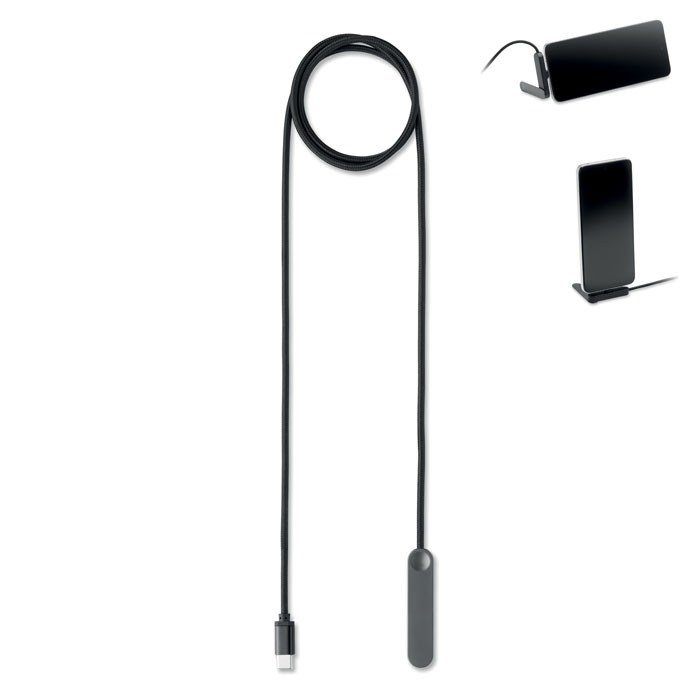 60W USB-C kabel telefoonstand bedrukken met logo