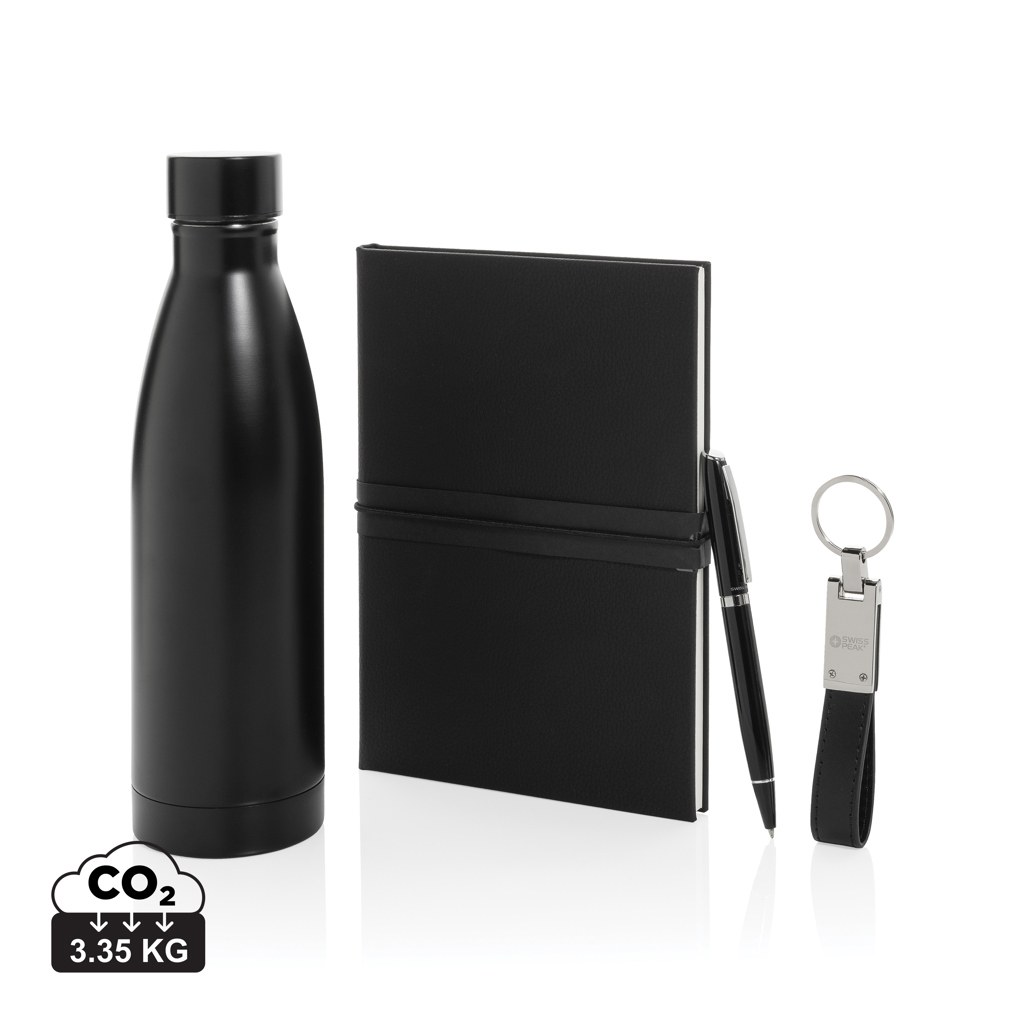 Swiss Peak RCS deluxe business gift set w/ water fles bedrukken met logo
