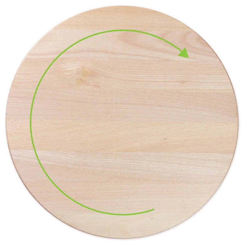 Beuken Ronddraaiplank (Ø 30 cm) bedrukken met logo