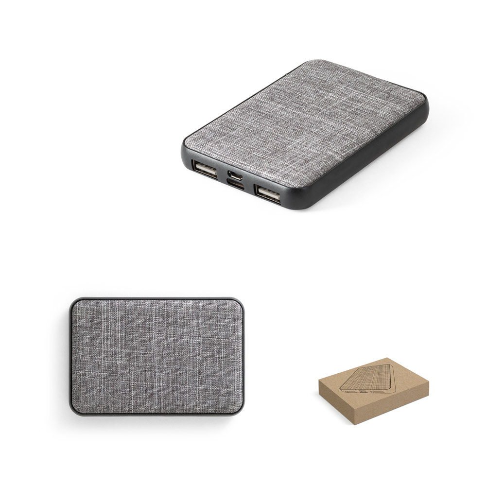 RENEWAL BATTERY. Powerbank 5'000 mAh in gerecycled PET (100% rPET) bedrukken met logo