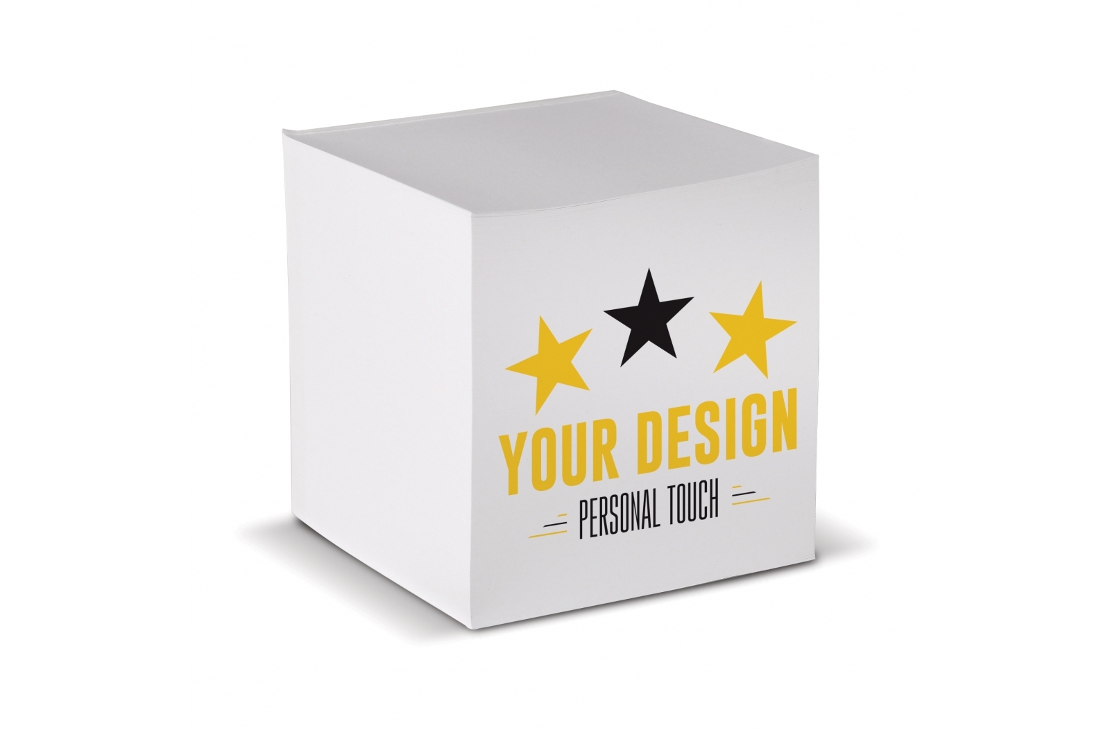 Kubusblok 840 vellen 10x10x10cm bedrukken met logo