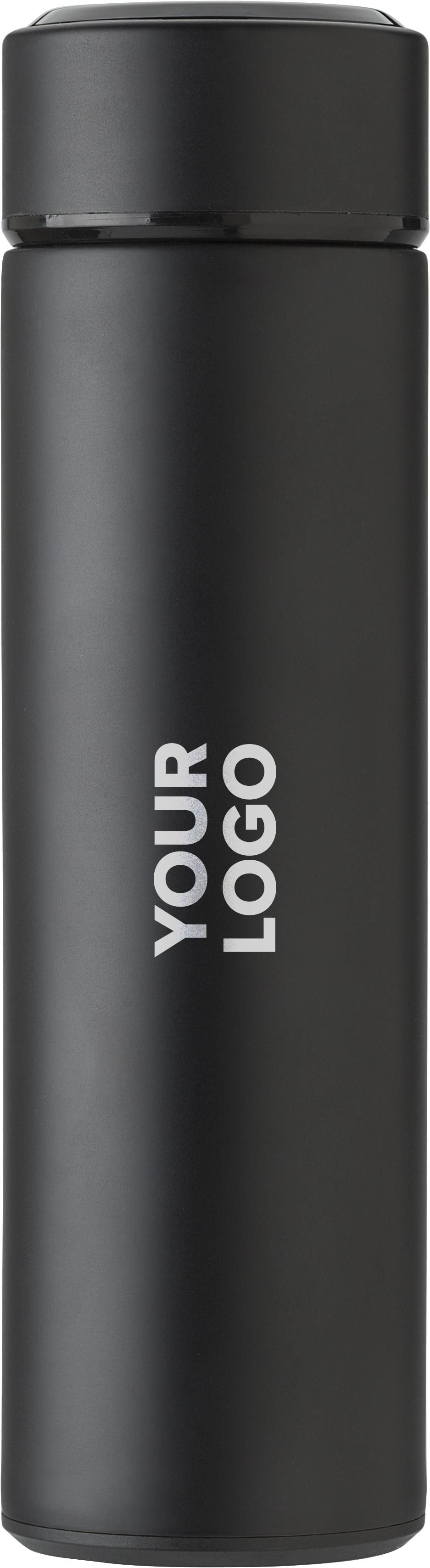 Roestvrijstalen thermosfles (450 ml) met LED Fatima bedrukken met logo