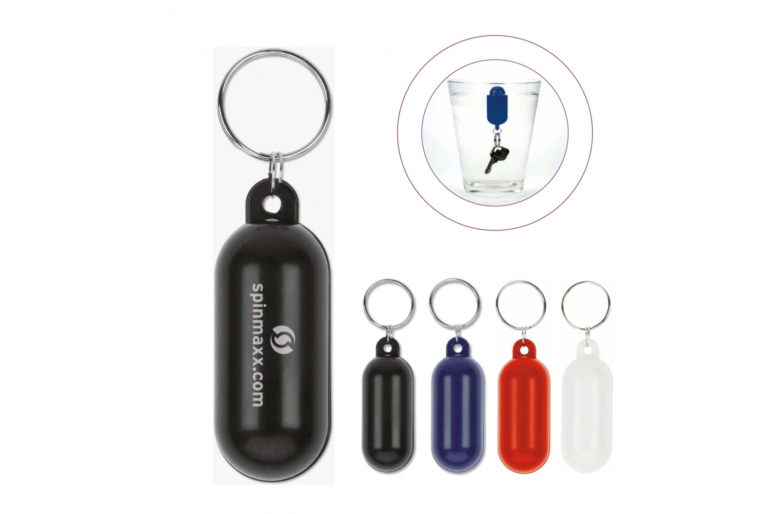 Pomerol Sleutelhanger drijvend XL bedrukken met logo