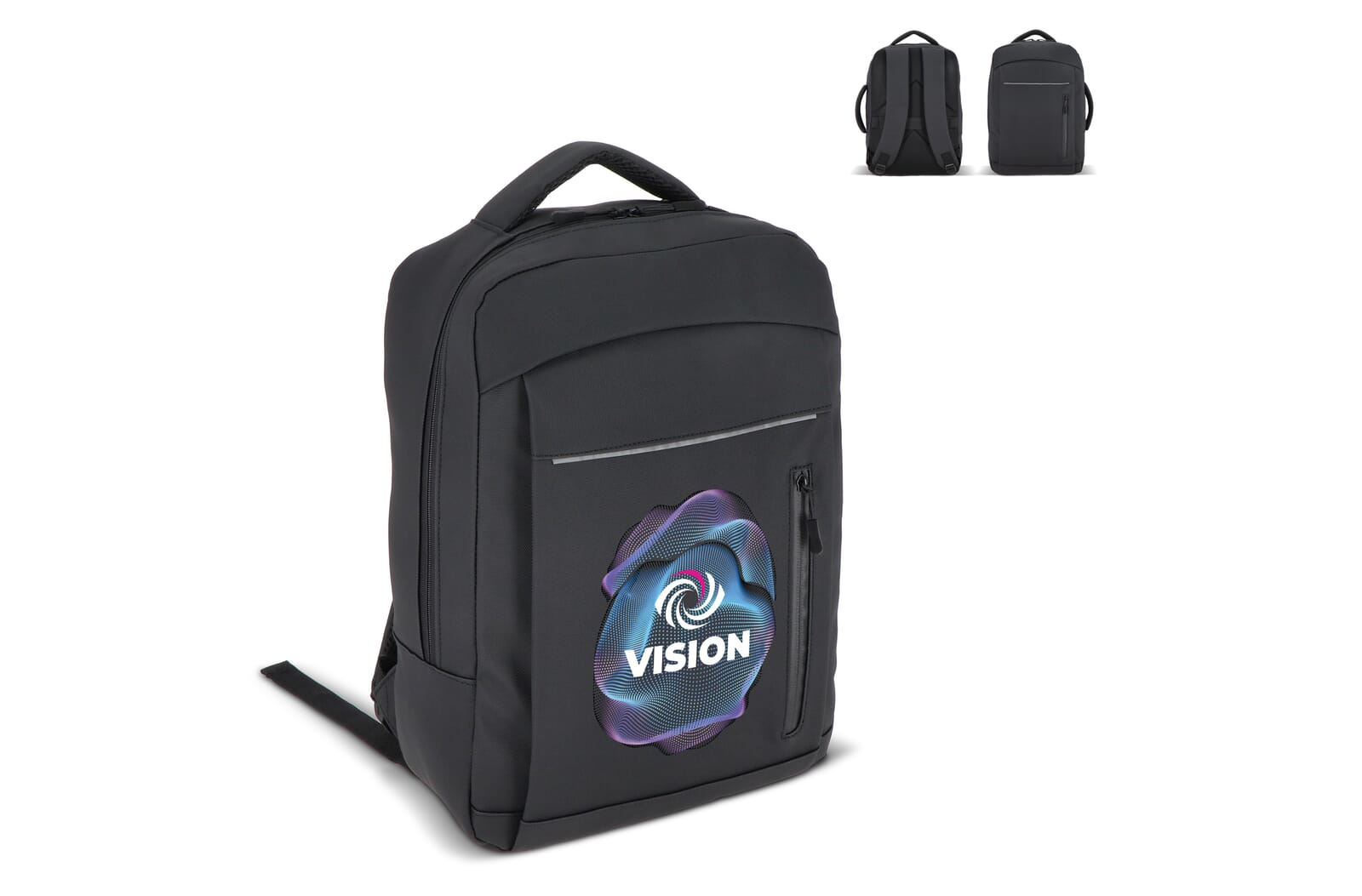 PU Osaka laptoprugzak 30 x 14 x 42 cm 15L bedrukken met logo