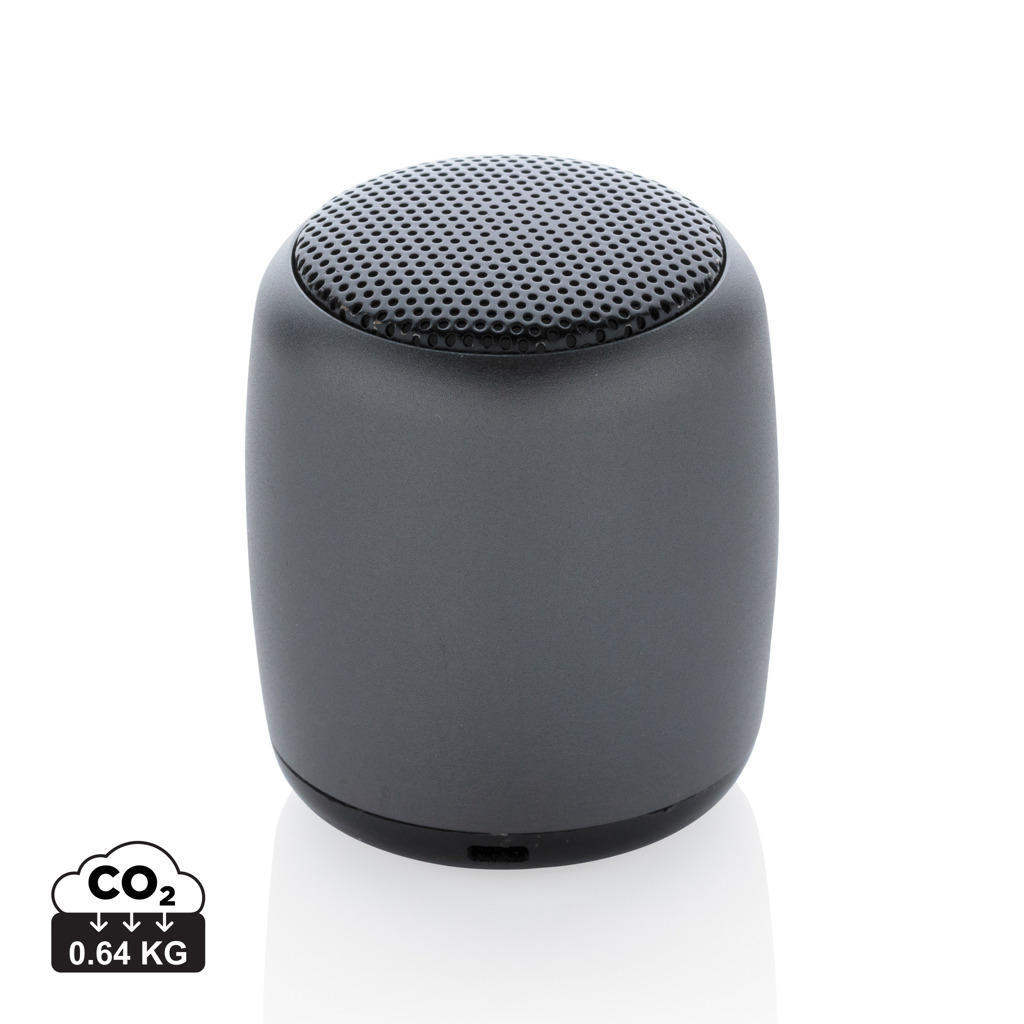 Mini aluminium draadloze speaker bedrukken met logo