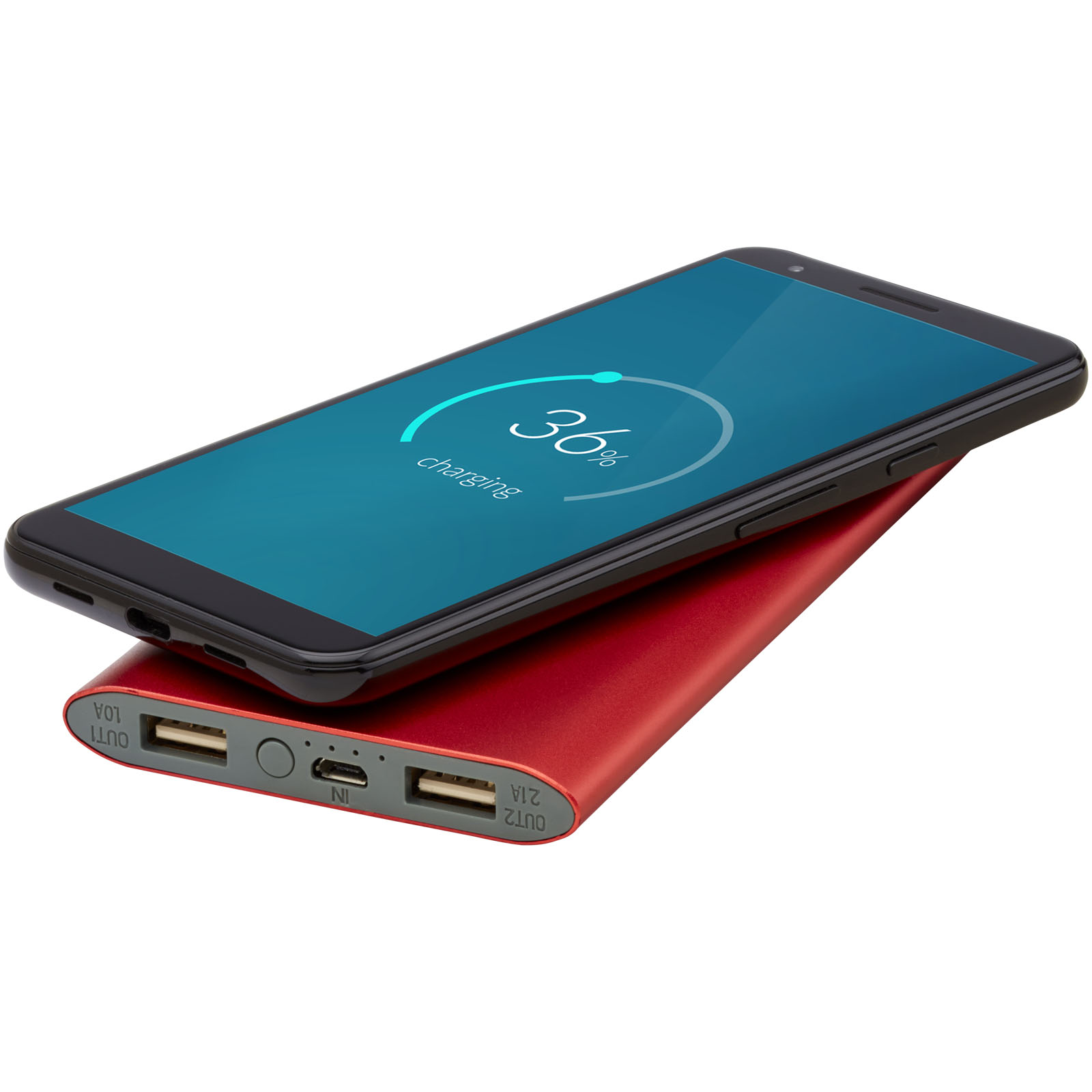 Juice 8000 mAh draadloze powerbank bedrukken met logo