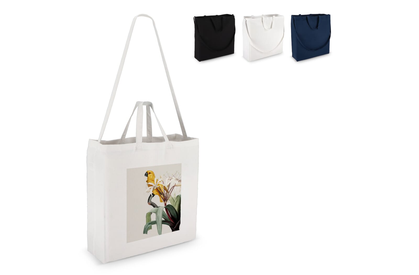 Katoen Tote OEKO-TEX® 40 x 13 x 44cm 220g/m² bedrukken met logo