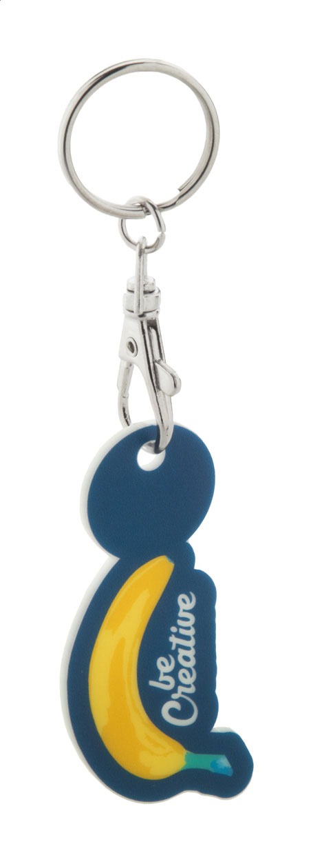 winkelwagenmuntje sleutelhanger bedrukken met logo