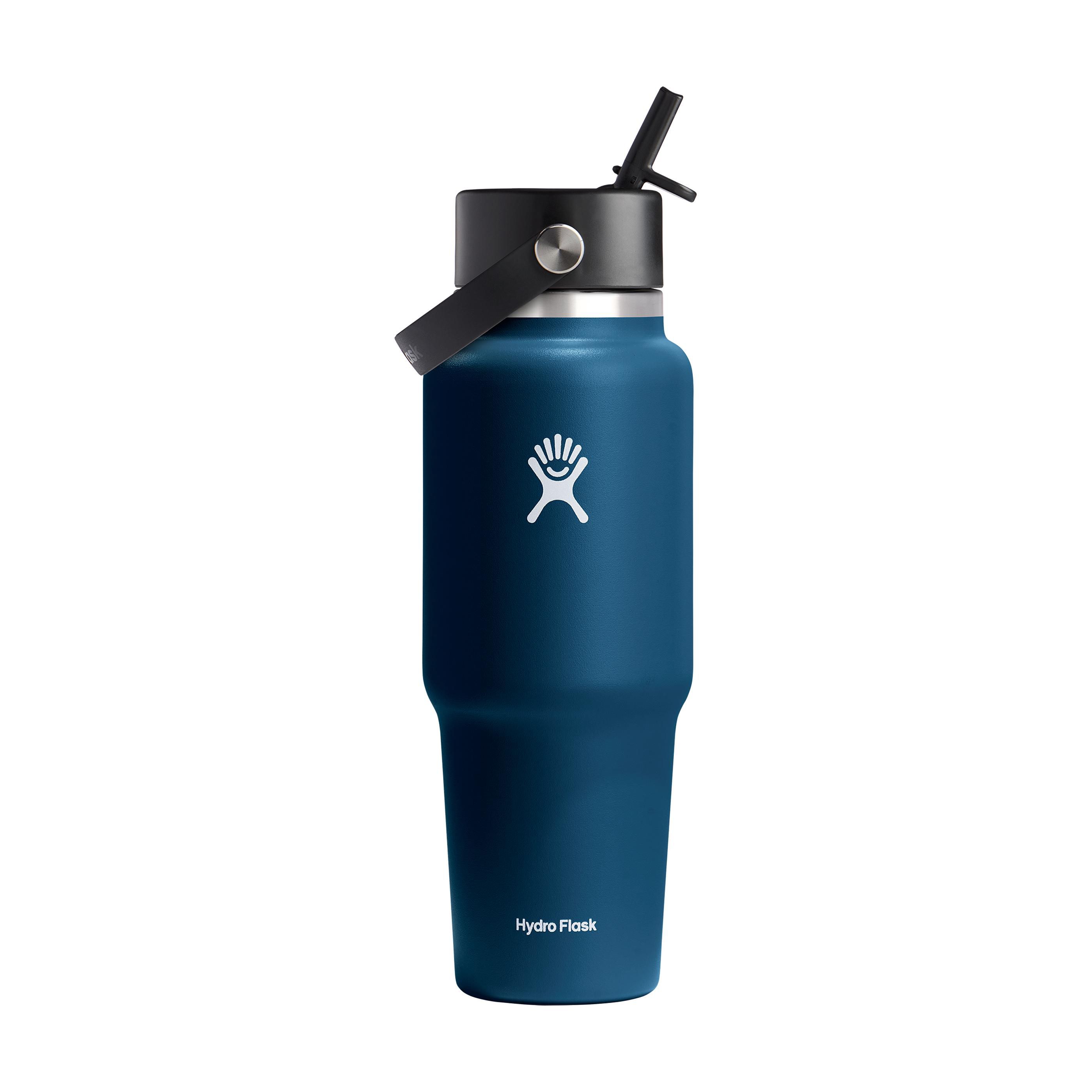 Hydro Flask Wide Mouth Travel Bottle with Flex Straw Cap 946 ml waterfles bedrukken met logo