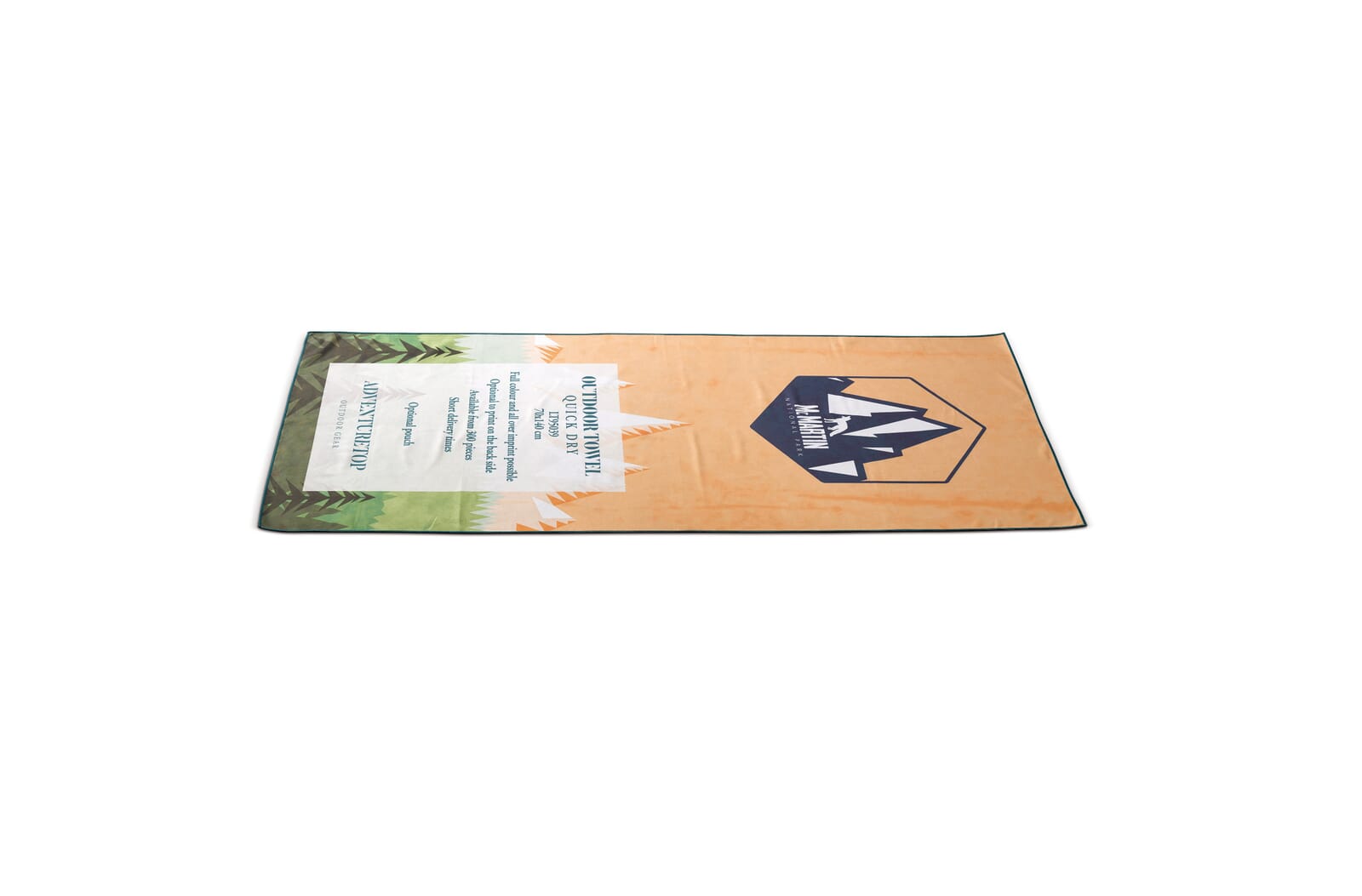 Quickdry outdoor full-colour handdoek (140 x 70 cm) bedrukken met logo