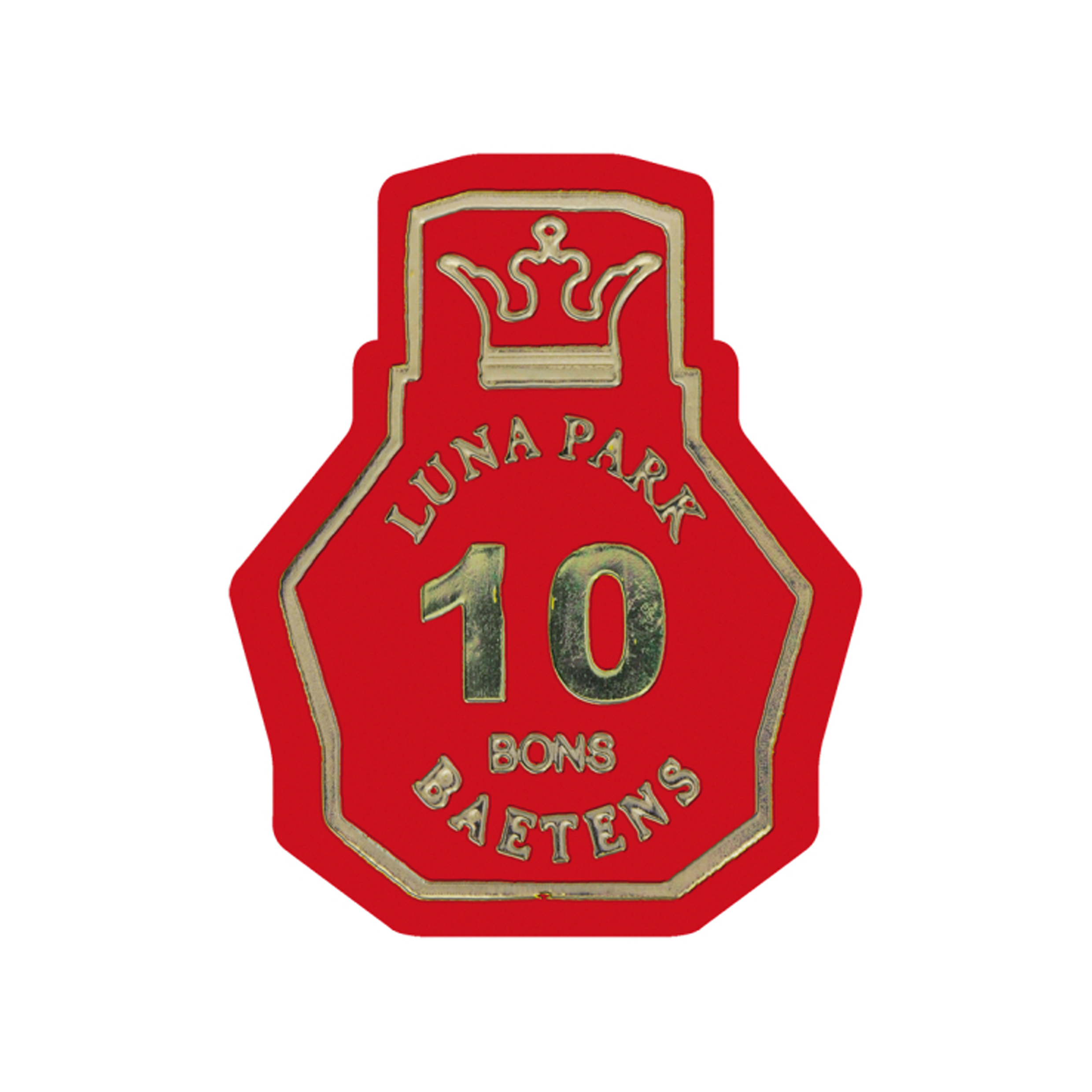 Funfair tokens with foil print pusher bedrukken met logo