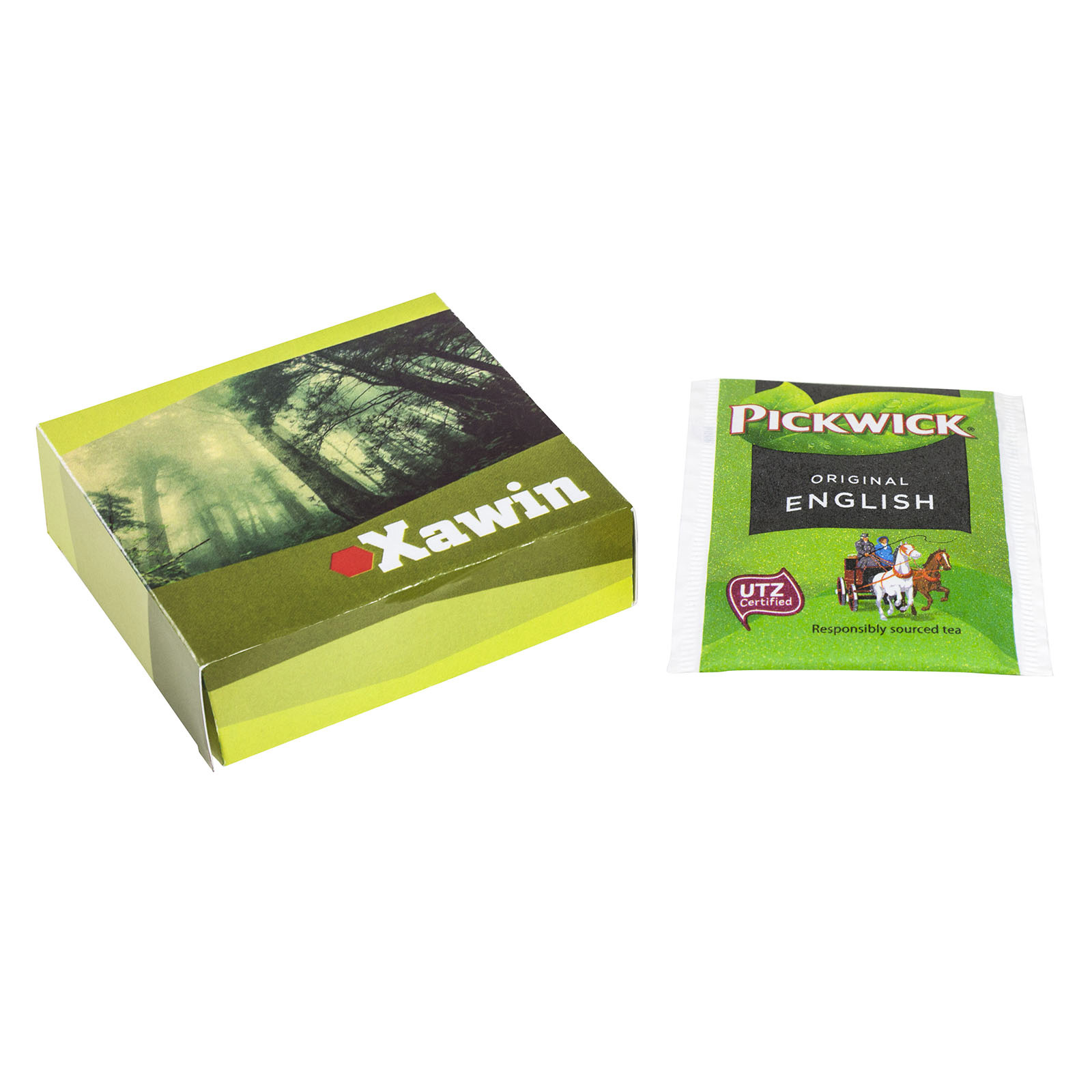 CustomDoosje met 4 zakjes thee bedrukken met logo